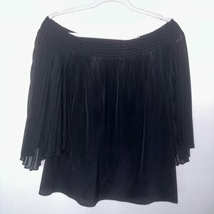 Alice + Olivia Silk Flowy Blouse‎ Black Size S/P